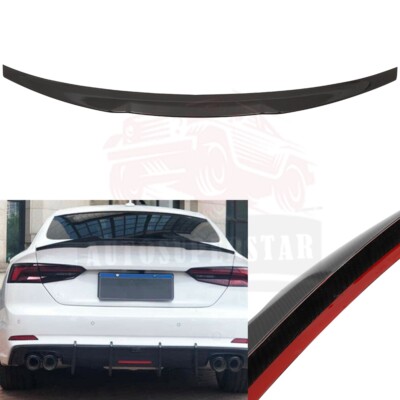 Carbon Heckspoiler Kofferraum Spoilerlippe Flügel Passt für Audi A5 S5 F5A 16-20