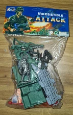 American WW2 plastic soldiers / green JEEP  Irresistible Attack Bag 90s sealed
