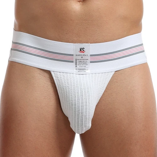 Men Underwear Briefs Athletic Jock Strap Men Jockstrap Wide Waistband Underpants - Picture 6 of 13