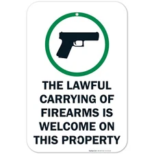 The Lawful Carrying Of Firearms Is Welcome Sign,