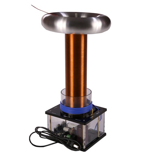 220V Tesla Electric Coil Induction Arc Music Tesla Coil Large Pulse High Voltage - Picture 2 of 7
