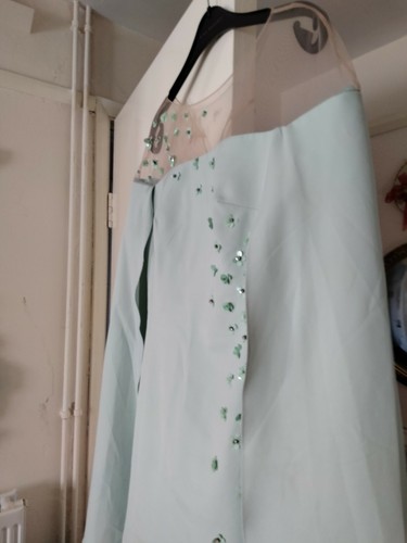 Carla Ruiz Cape Kleid für besondere Anlässe Größe 38 zur Hochzeit getragen. - Bild 3 von 12