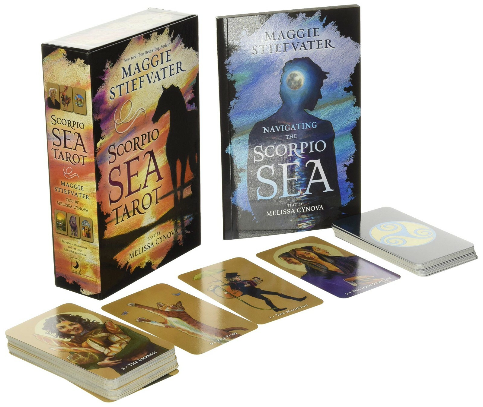 Thumbnail - Scorpio Meer Tarot Karten Deck & Buch Set Llewellyn Maggie Stiefvater