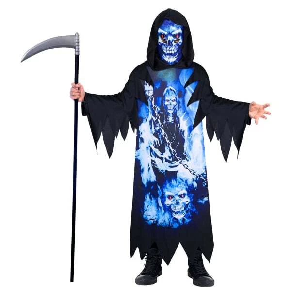 Disfraz Monstruo Zalgo Para Niño – Jumpsuit Con Capucha, Cremallera Reforzada, Ideal Para Halloween Y Fiestas De Miedo