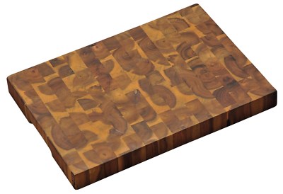 Kesper Profi Schneidebrett Akazienholz 42x30x4 cm Tranchierbrett Stirnholz 28151