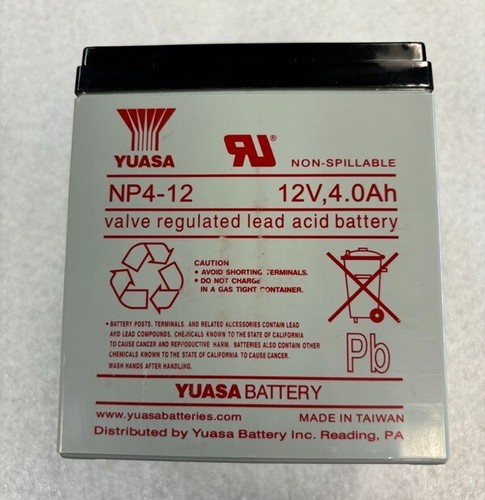 GENUINE - YUASA NP4-12 (12V) (4Ah) Battery - Picture 3 of 3