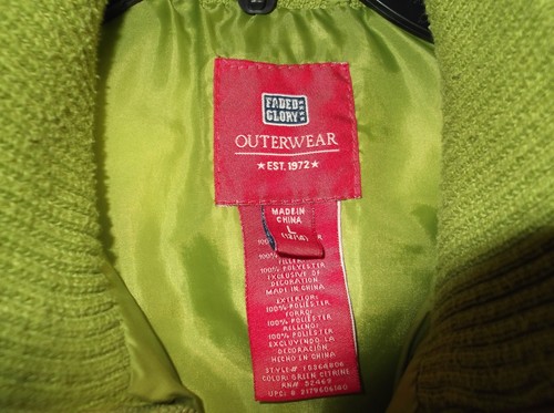 EUC Faded Glory lime green puffer vest Womens largesee description - - Picture 5 of 5