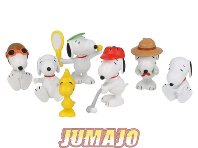 PVC21 Lot 7 figurines PVC MAIA & BORGES Snoopy Peanuts 6cm : Snoopy Tennis, avia - Photo 1/2