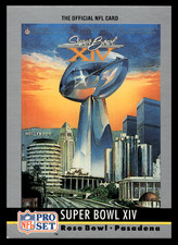 1990  Pro Set Super Bowl XIV # NFL Foo14 Steelers / Rams Super Bowl Collectibles
