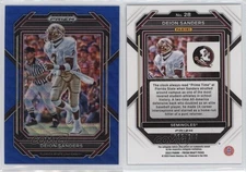 2023 Panini Prizm Draft Picks Blue Wave Prizm /249 Deion Sanders #28 HOF