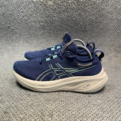 Asics Gel-Nimbus 26 Blue Running Shoes Size 10 Women s