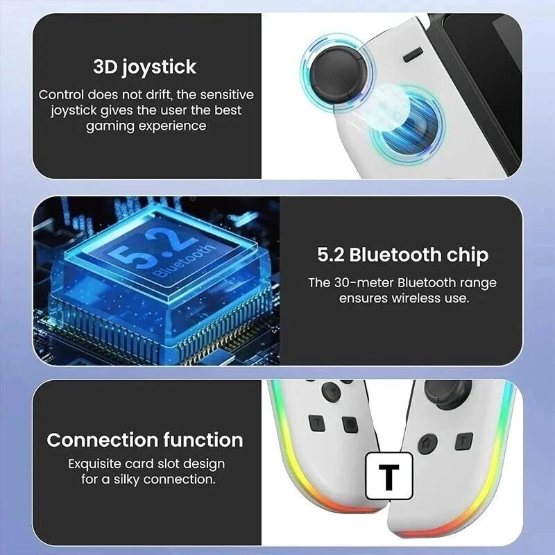 For Nintendo Switch Joy Con Controller Left + Right Wireless Pair Gamepad Joypad - Image 4 of 4