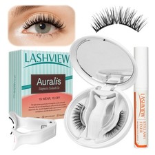 Upgrade Magnetic Eyelashes with Applicator, Reusable Soft Magnetic Lashes Nat...