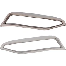 Front Driver & Passenger Pair Set of 2 Bumper Face Bar Trims Molding Step Pads