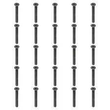 50 Pcs M3 x 25 mm Flat Countersunk Head Socket Cap Machine Screws Full Thread