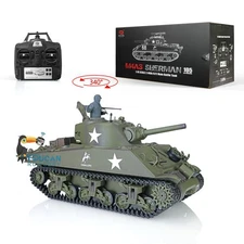 HengLong 1/16 TK7.0 M4A3 Sherman RC Tank 3898 Model RTR IR Short Barrel Sound