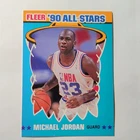 Michael Jordan Fleer 1990-91 All-Stars Insert #5 NBA All-Star Card