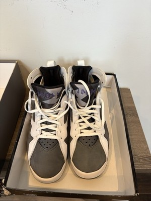 Jordan Air Jordan 7 Retro Flint White Gray High Top Men's Sneaker 2021 CU9307-1 