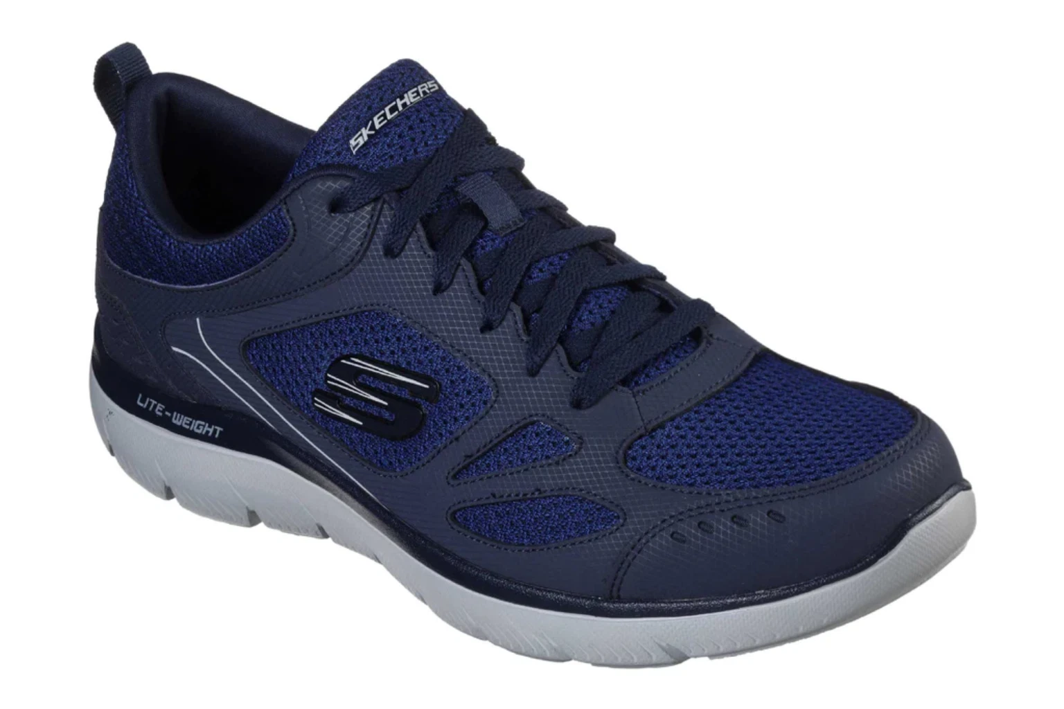 Skechers Summits South Rim Mens Navy Sports Gym Walking Lace Up Trainers
Opens in a new window or ta