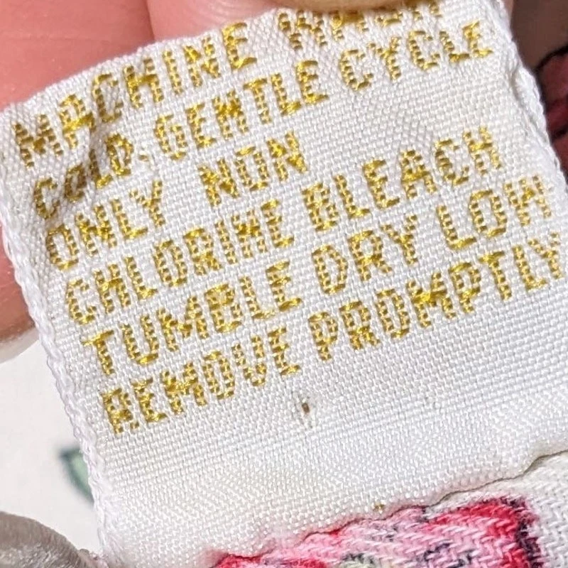 UNDERCOVER Camicia da notte vintage Victoria's Secret floreale rosa e bianco cotone vestito