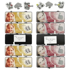 Dental Orthodontic MIM Brackets Mini Roth 022 3 With Hook MBT Metal Braces 6-6