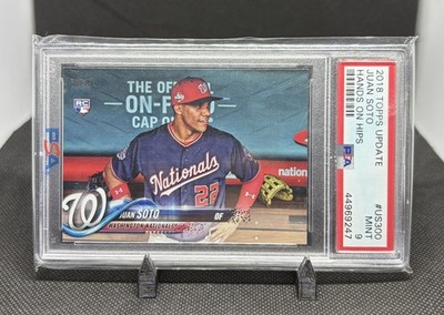 2018 Topps Update Juan Soto #US300 SP Image Variation  Hands on Hips  PSA 9 RC