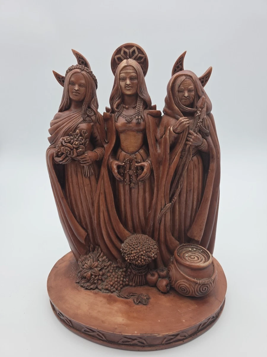 Sacred Source Triple Goddess Maiden Mother Crone Wiccan Altar