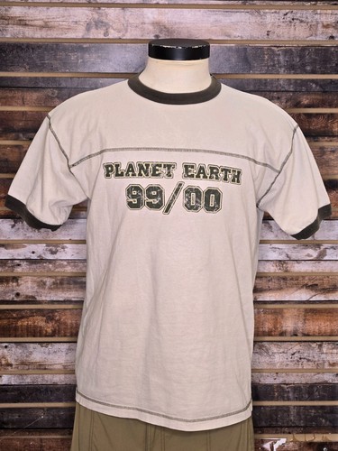 Vintage 1999-2000 Earth Skateboard Brand Ringer Shirt Large - Picture 5 of 8
