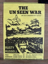 1987 'The Unseen War' Christian/religious theatre poster - Dublin