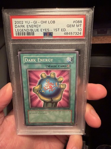 Yugioh Dark Energy - LOB-088 1st Edition 2002 Short Print Card PSA 10