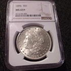 silver lot -My sister's, including 1896 P PCGS MS65+ , price is firm