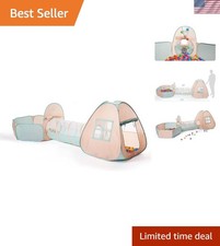 Lightweight Mesh Play Tent with Tunnel  Ball Pit - Perfect for Kids' Playdates
