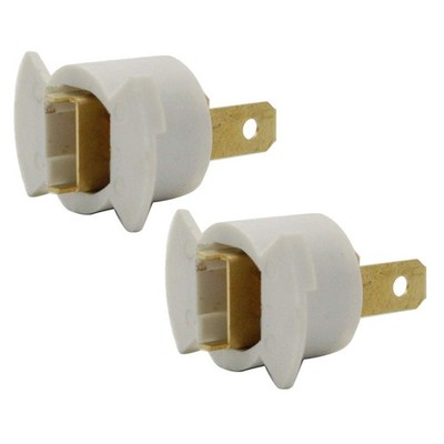 TAKPART 2 Pack H1 Halogen Headlight Bulb Socket Holder 33116-SD4-961 white 