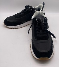 John Richmond Womens Black Logo Lace Up Sneakers sz 39 us 9