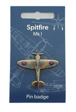 Spitfire 3D Enamel Pin Badge (Royal Air Force fighter aircraft World War II)