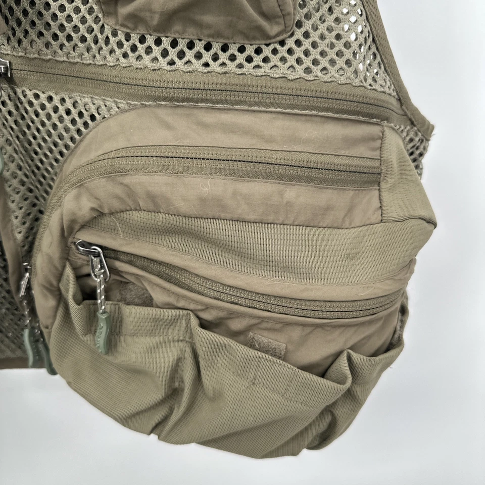 Chaleco Guía Orvis Battenkill Pro Malla Nylon Chaleco de Pesca con Mosca Verde Oliva Talla M Foto 3 de 4