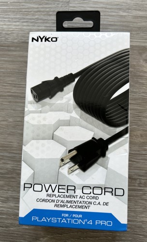 NYKO Power Cord PlayStation 4 Pro & PC 6ft Replacement Cord - Picture 1 of 4