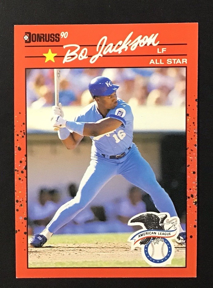 BO JACKSON 1990 Donruss # 650 ERROR Recent Major League Performance Free Ship