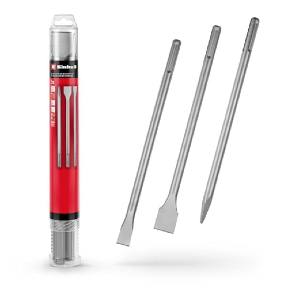 Originale Einhell set di scalpelli SDS Max da 3 pezzi, 400 mm (scalpello a punta