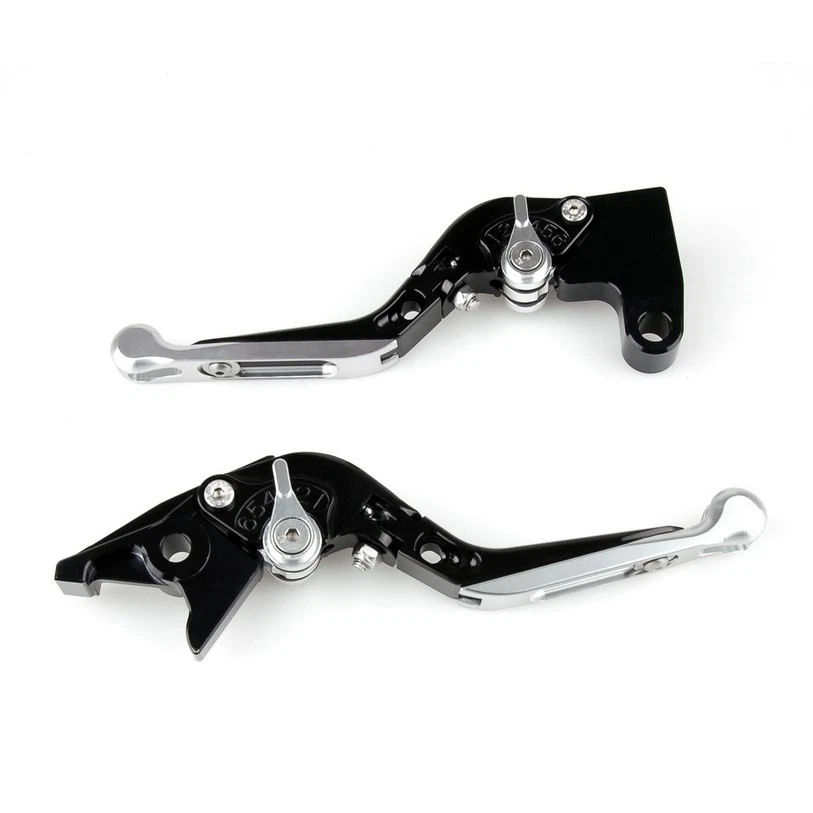 Adjustable Folding Extendable Brake Clutch Levers For BMW K1200 R1200 Silver - Image 2 of 3