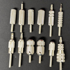 Vintage Tattoo Machine Tubes tips inch grips Stainless Steel LOT of 12