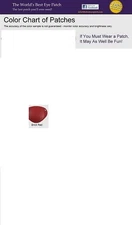 World's Best Eye Patch Lasts For Yrs. Replaceable Elastic, Child Sz. Brick Red