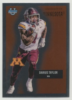 Darius Taylor 2025 Bowman Chrome University 1955 Bowman Football #55AV-8