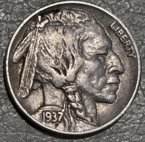 1937d Buffalo nickel, nice original XF condition Full Date and Horn, No issues