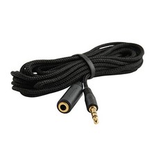 10-Foot 3.5mm 1/8" Stereo Audio Aux Headphone Cable Extension Cord Male to