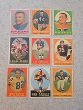 1958 Topps Football Single Cards Your Choice 