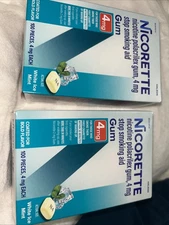 Nicorette White Ice Mint 4mg Stop Smoking Aid Gum 200 Count Pack. BBD 1/2028