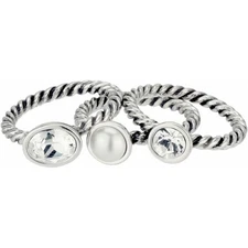 Brighton Monte Carlo stackable rings  Set of 3   SIZE 9  NWoutlet tag