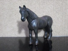 Safari Ltd Friesian Brown Stallion Horse Figure Figurine Model 2001 Retired