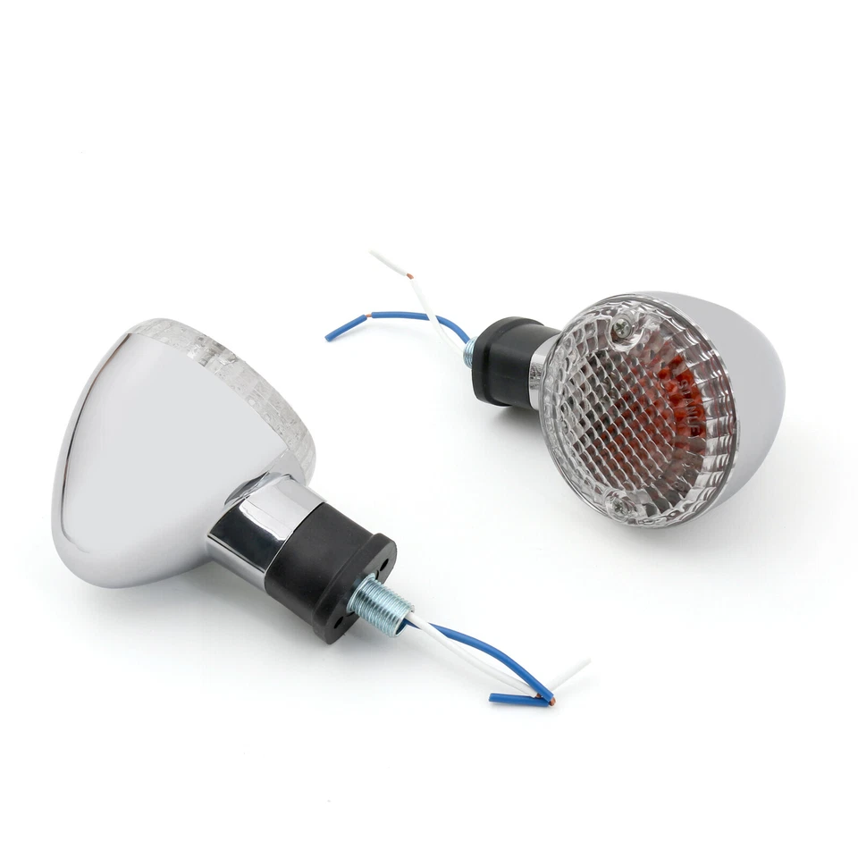 Turn Signal Bullet Lights Motor Fit For Kawasaki Vulcan 800 Yamaha Road Star ChC Foto 3 de 4